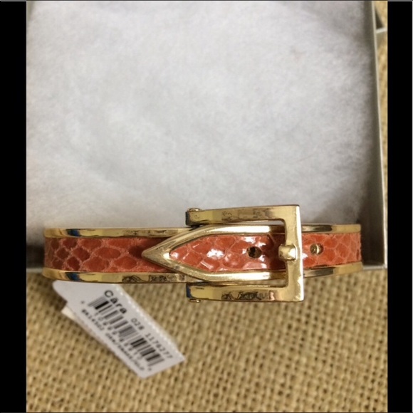 Cara Belt bracelet with leather snakelike inlay - Picture 2 of 6